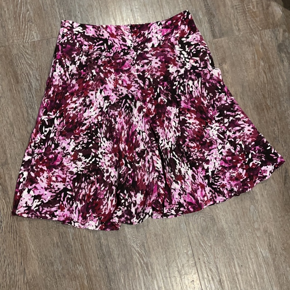 NWT WHBM Floral Crepe Skirt - Picture 8 of 9
